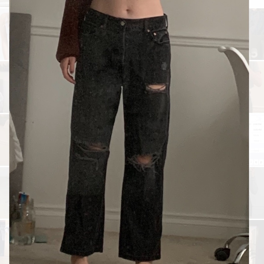 F21 Wide Leg High Waisted Jeans